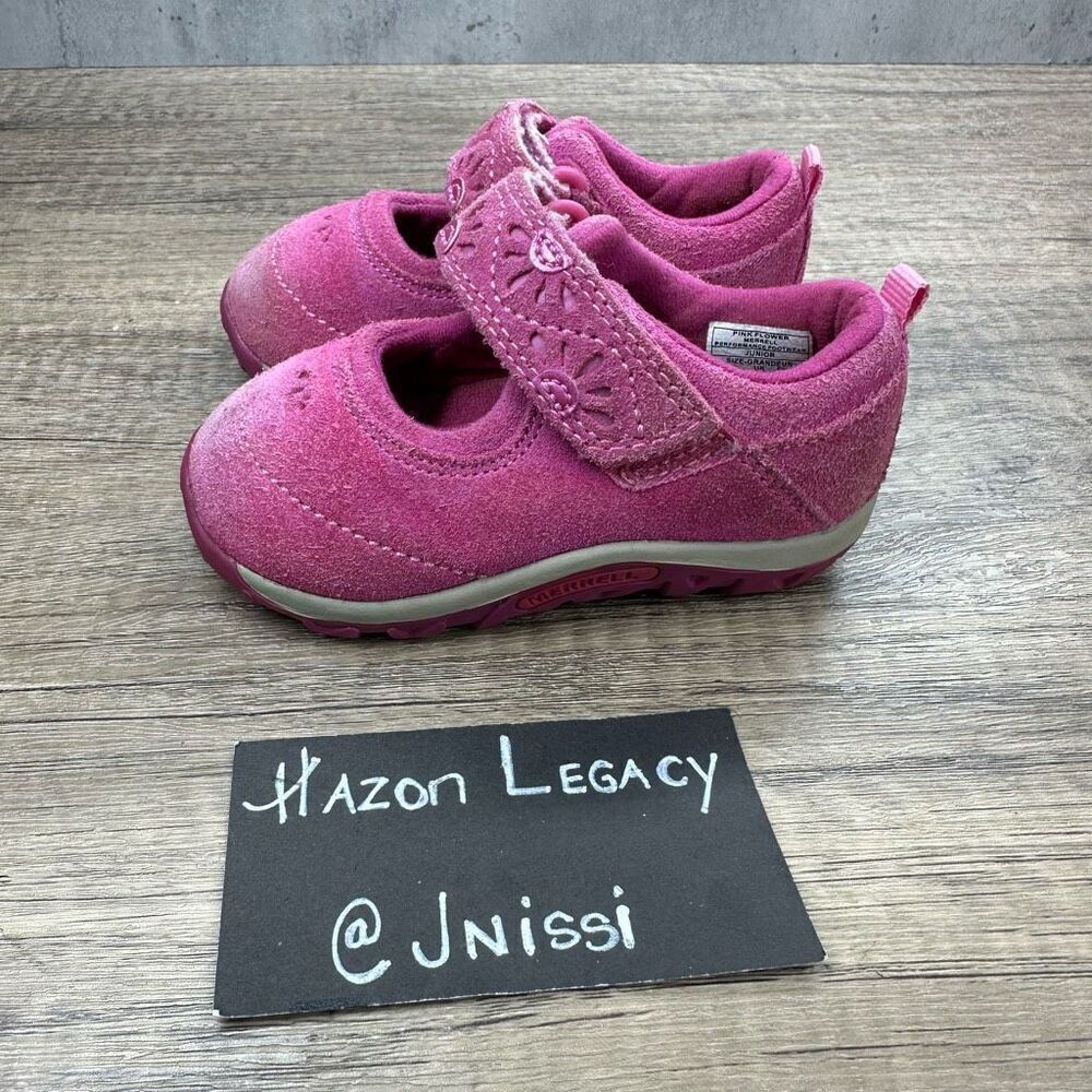Merrell~Toddler Girl’s~Jungle Moc Burst 2 Pink Flower Shoes~Size 5